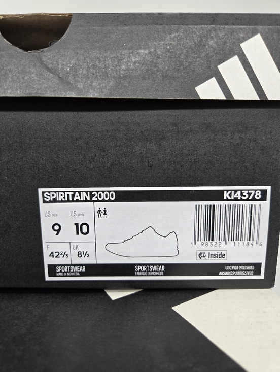 adidas Men\'s Spiritain 2000 Grey Matte Silver Black Shoes Size 9 New main image 8